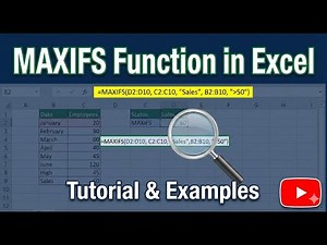 Excel Maxifs function | Get maximum values with multiple criteria