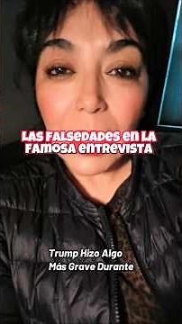 His falsehoods in the famous interview.