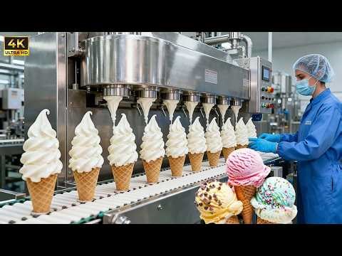 Inside the Ice Cream Factory: From Milk to Delicious Ice Cream (Full Process)