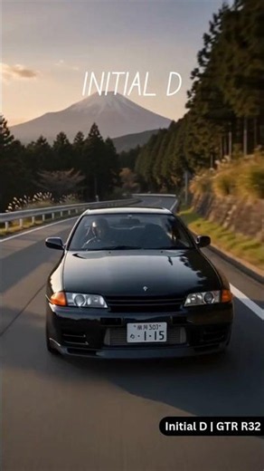 Initial D | Nissan Skyline GT-R R32 | Takeshi Nakazato | NightKids 🔥 #shorts #initiald #gtr #jdm