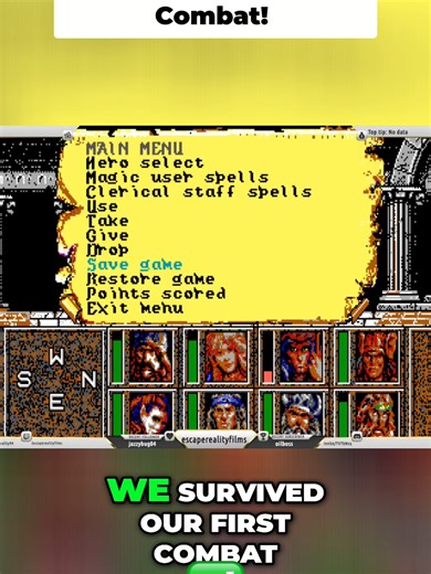 Surviving First Combat & Navigating Game Menu: Let's Play! #fyp #dndtiktok #adnd #dnd #dragonlance #heroesofthelance #gameplay #youtubeclips