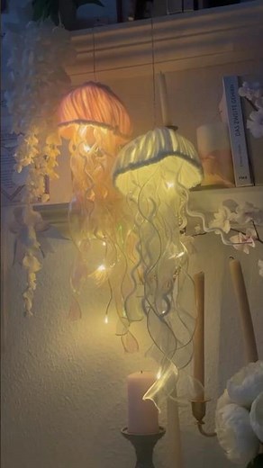 DIY jellyfish lights😱🔥 tutorial link in description #shorts #viral #giftideas #decorideas #handmade