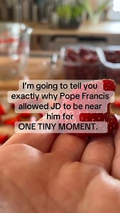 When my oldest son was little he loved the TRANSFORMERS. And he loved it when I sang the transformers song ….enthusiastically (because you know I sang it 110%). “MORE THAN MEETS THE EYE..”. ….”The evil forces of…THE DECEPTICONS..DU DU DU DU DU”. Ok, back to Easter with my family. Source on my linktree under “Vatican merch - strawberry cake video”. | The Flying Kitchen by Shannon Vavich