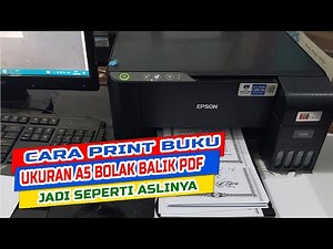 How to print an A5 size book back and forth in PDF like the original