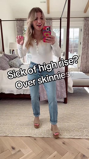 Work from home in these perfect fitting mid rise jeans 🤩