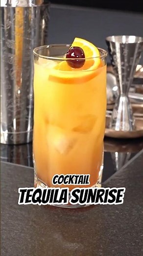 🍹 Tequila Sunrise | Cocktail | Recipe in description