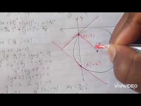 Grade 12 Circle Analytical - Equation of a tangent p2