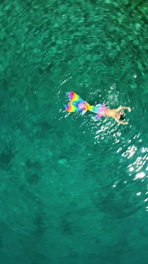 Real Life Merman Captured on Drone Footage