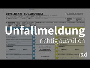 So füllt man eine KFZ-Unfallmeldung richtig aus!