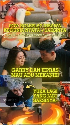 Garry and Jepras Roleplay, Yuka Witnesses. #marathon #garry #yukatheo #jepras #shortsindonesia