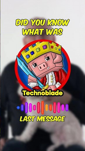 Technoblade's Last Message 👑🐷#technoblade #technobladeneverdies #minecraft #minecraftmovie #steve