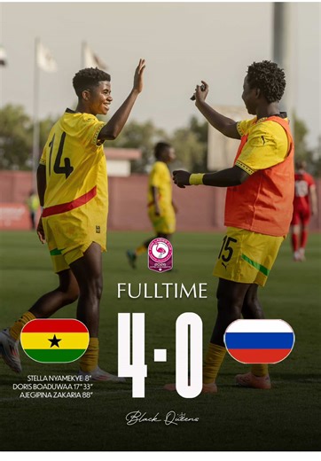 Ghana vs Russia 4-0 Highlights - Pink Ladies Cup 2026