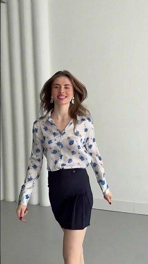 Floral Shirt Styling: 3 Ways to Wear a Blue Rose Blouse