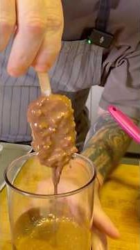 How to make homemade vanilla brownie Magnum ice cream 🍦 #icecream #recipe #food #dessert #chef