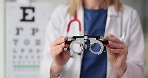 Optometrist Performs Eye Examination Using Trial Stock Footage Video (100% Royalty-free) 3472046747 | Shutterstock