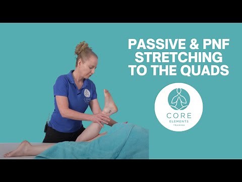 Passive & PNF Stretching to the Quads - In treatment stretching #massage