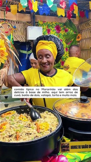 Comida típica São João do Maranhão: arroz Maria Isabel, arroz de cuxá