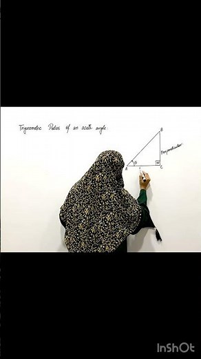 Sides of right-angled triangle wrt angle#class9math #basicproblems #shorts