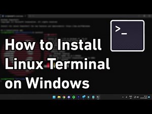 Install Linux Terminal on Windows (WSL) | Linux OS Installation