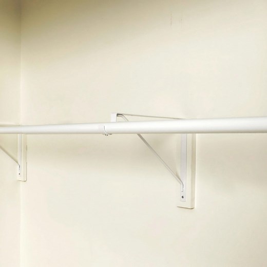 6 Simple Steps to Hang a Long Clothes Rod in Your Closet