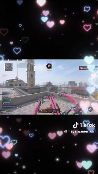 Gamer Girl with Pink Crossbow in Call of Duty Clips