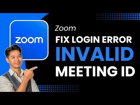 How to Fix Zoom Login Error (Invalid Meeting ID)