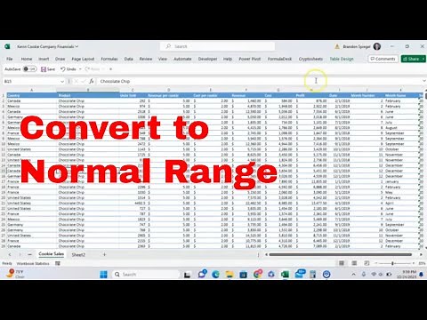How to Convert a Table to a Normal Range of Data in Microsoft Excel! #howto #msexcel #tutorial