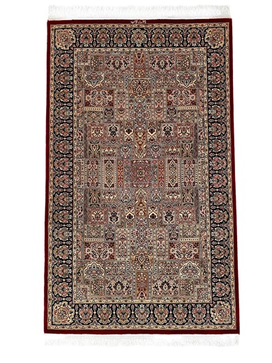 Handmade Wool & Silk Persian Rug – Geometric Patchwork Carpet - Etsy