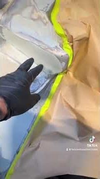 Part 2 spray primer on my engine bay! $40 Carbon Fiber Wing, clear coated back to life! #mechanic