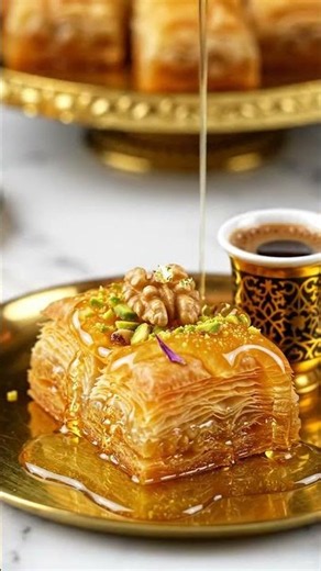 Miniature Baklava Luxury Fine Dining | Tiny Dessert Recipe #shorts