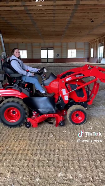 So incredibly excited to start riding in the ring! Contact via direct message for trailer-in info! (Website in progress) This footing is suitable for dressage and jumping! #equestrian #footing #horsetok #indoorarena #kioti #ezgroomer #arenadrag