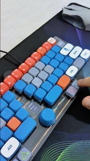 DSA profile 3D printed keycaps, on handwired custom keyboard