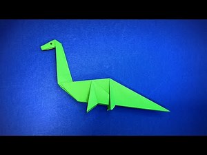 How To Make A Diplodocus Paper Dinosaur | Origami Dinosaur Diplodocus