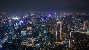 Aerial Timelapse Downtown Jakarta Night Indonesia Stock Footage Video (100% Royalty-free) 3566969361 | Shutterstock