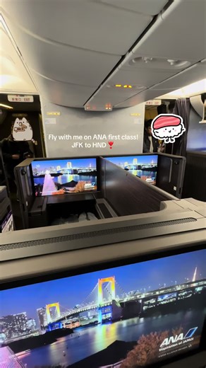 Flying ANA First Class from NYC to Tokyo (JFK to HND) over winter break last year was one of the most special experiences in my life and I’ll treasure it forever ❣️ I can’t wait to go back to Asia this winter! I’m going to be visiting Japan (Tokyo and skiing!), Taiwan, and Hong Kong 😊