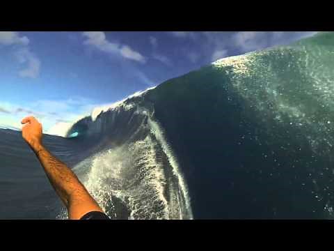 "Garrett McNamara" "Teahupoo" "Tahiti" 3 angles, "GoPro" survived wipeout