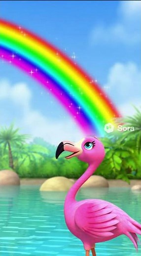 Flamingo Learns Colors 🌈 | Color Learning for Kids | Pixar 3D Cartoon