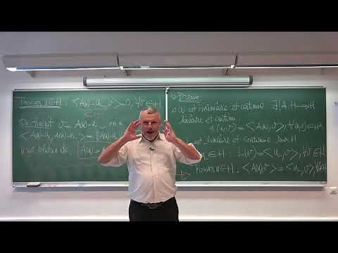 AMEDP Cours 17 - Théorème de Lax Milgram