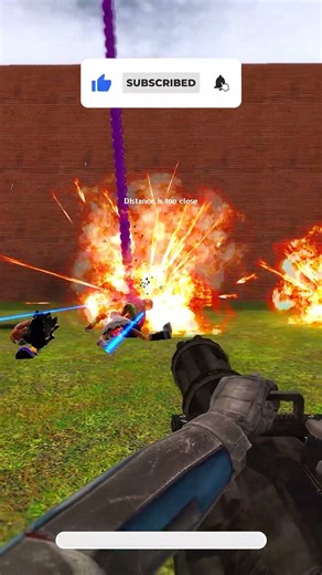 I SHOOT MINIGUN POPPY PLAY TIME 5 IN BIG MAZE