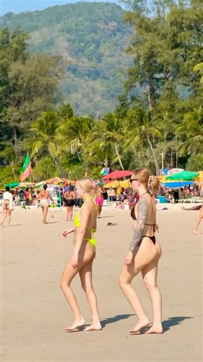 🇹🇭Phuket Beach Sea And Sand Dream Holiday Sunny Day 55🐬 #phuketbeach