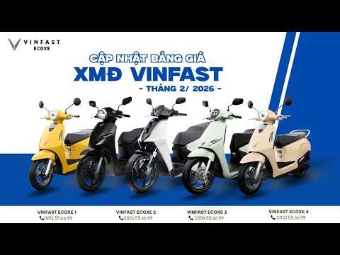 Updated VinFast electric motorbike price list for February 2026 | Up to 8% discount #vinfastelect...
