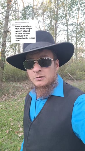 AMISH vs BUTTONS. Amish men had buttons on their shirts and pants in all the communities I visited or lived in. #amish #buttons #amishpeople #amishog | Amish OG