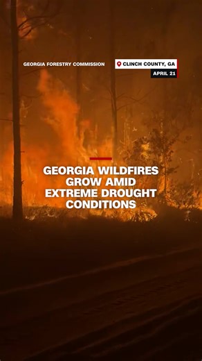 Wildfires in southeast Georgia have exploded in size as they burn through drought-starved vegetation, with one destroying dozens of structures — including homes — and prompting evacuations.
