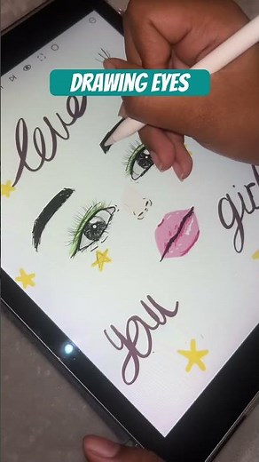 How to Draw Eyes on iPad ✨ | Easy Procreate Eye Tutorial for Beginners