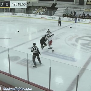 #HFrandomizer • 2021 MAR 08 Wolf Pack • Mason Geertsen 🆚 Ian McKinnon • Bruins for this and more #AHL always on hockeyfights.com/fights/n261713 | hockeyfights.com