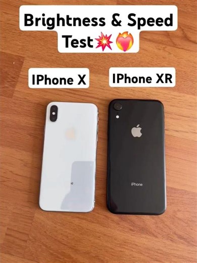 📱 iPhone X vs iPhone XR – Brightness & Speed Test 🔥 Which One is Faster? #shorts #viral