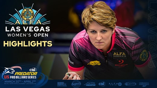FINAL DAY HIGHLIGHTS ▸ 2022 Alfa Las Vegas Women's Open Relive the best action of the Women's Professional Billiard Association (WPBA) Alfa Las Vegas Women's Open, which was held as part of the CueSports International - CSI Expo, Las vegas | Predator Pro Billiard Series