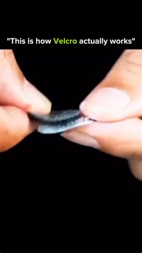 EDUCATION | SCIENCE FACTS on Instagram: "Velcro doesn’t stick… it hooks. Under a microscope, one side is covered in tiny hooks, while the other is filled with soft loops. When pressed together, the hooks grab the loops, creating thousands of microscopic connections at once. One hook is weak. Thousands together are strong. That’s why Velcro can hold weight, resist motion, and still peel apart easily. This isn’t glue. It’s mechanical bonding at the micro scale #HowItWorks #EverydayScience #Enginee