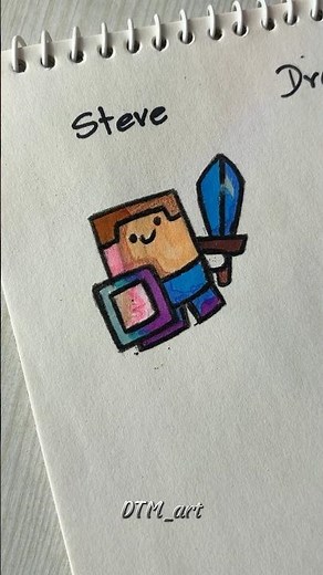 Drawing minecraft characters #drawing #tutorial #minecraft #fpy