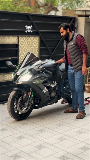 Awaking the beast ☠️🔥... #sheikhrides #ninjazx10r #motovlogs #india #pakistan